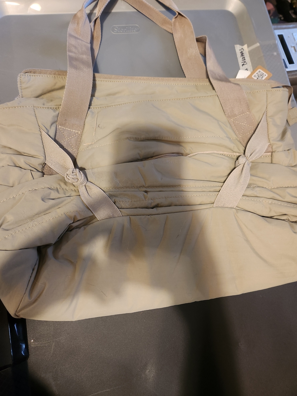 Knot-Accent Tote Bag in Beige